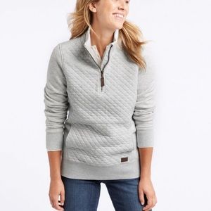 L.L. Bean Quilted Quarter-Zip Pullover